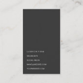 ゴールデンピラー |黒い大理石 |エグゼクティブ 予約カード (裏面)