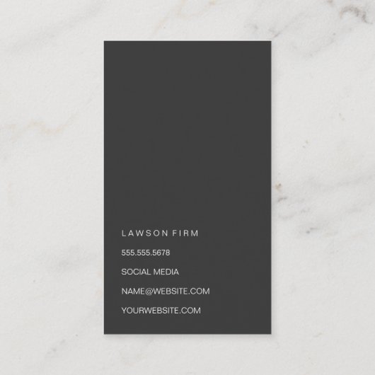 ゴールデンピラー |黒い大理石 |エグゼクティブ 予約カード (裏面)