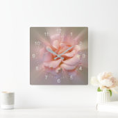 ゴールデンピンク スクエア壁時計 (ホーム)