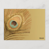 ゴールデンピーコックのテーブル番号 ポストカード (裏面)