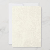 ゴールデンピーコックの羽根 招待状 (裏面)