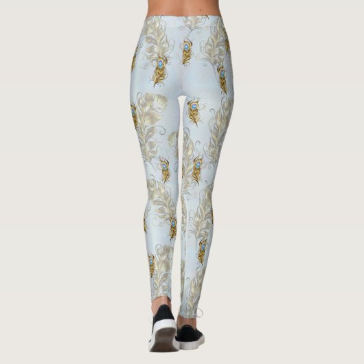 ゴールデンピーコックの羽葉と レギンス (裏面)