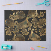 ゴールデンピーコックオンブラック 薄葉紙 (クラフト)