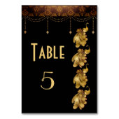 ゴールデンピーコックス、古代エジプトのアールデコ結婚ズ テーブルナンバー (裏面)