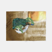 ゴールデンピーコックテンプルドリームオールオーバープリントタンクT フリースブランケット (正面(横))