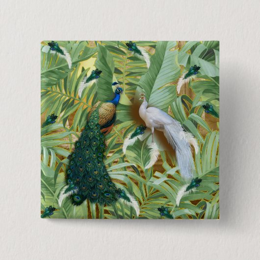 ゴールデンピーコックテンプルドリームコレクション 缶バッジ (正面)