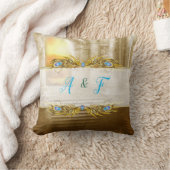 ゴールデンピーコックテンプルドリームズ クッション (ブランケット)