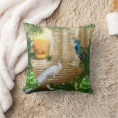 ゴールデンピーコックテンプルドリームズ クッション (ブランケット)