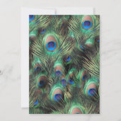 ゴールデンピーコックフェザー 記念日パーティー 招待状 (裏面)