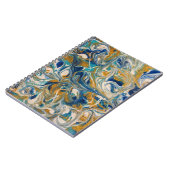 ゴールデンピーコックマーブルノート ノートブック (左側)