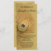 ゴールデンピーコック結婚式 プログラム (正面/裏面)