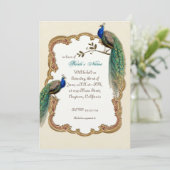 ゴールデンピーコック&カリグライグラーズスワール招待状 招待状 (スタンド正面)