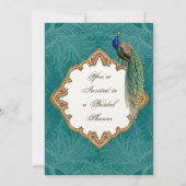 ゴールデンピーコック＆カリグラフィースワールズインビテーション 招待状 (裏面)