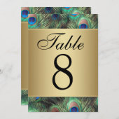 ゴールデンピーコ結婚ックのテーブル番号 (正面/裏面)