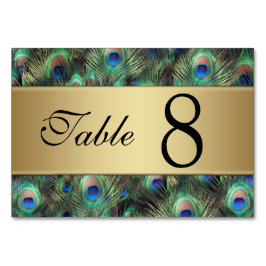 ゴールデンピーコ結婚ックのテーブル番号 テーブルナンバー