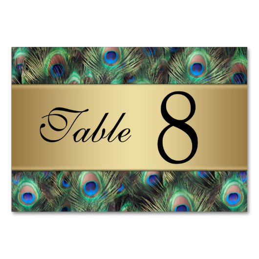 ゴールデンピーコ結婚ックのテーブル番号 テーブルナンバー (正面)