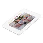 ゴールデンピースラブジョイミニマリストシンプルクリスマス マグネット (左側)