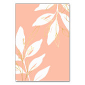 ゴールデンピーチウォーターカラーフローラウェディングレセプション テーブルナンバー (裏面)