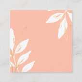 ゴールデンピーチウォーターカラー結婚フローラ詳細 エンクロージャーカード (裏面)