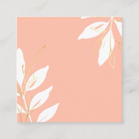 ゴールデンピーチウォーターカラー結婚フローラ詳細 エンクロージャーカード (裏面)