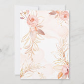 ゴールデンピーチ洗礼式招待状 招待状 (裏面)