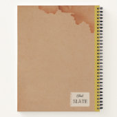 ゴールデンピー花組成パーソナライズされた物 ノートブック (裏面)