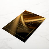 ゴールデンファブリッ結婚クズフォイル招待状 箔招待状 (回転した状態)