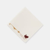 ゴールデンファンシーラインターキーカクテル スタンダードカクテルナプキン (角)