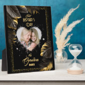 ゴールデンファースト母の日おばあちゃんの写真 フォトプラーク (側面)