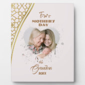 ゴールデンファースト母の日おばあちゃんの写真 フォトプラーク (正面)