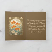 ゴールデンフィッシュハーモニー ノウルーズのお祝い カード (内部)