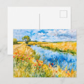 ゴールデンフィールズバイザハヴェルハベルランドウォーターカラー ポストカード (正面/裏面)