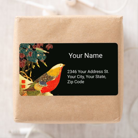 ゴールデンフェアジャンインスノーアンティーク日本のフローラ ラベル (インサイチュ)