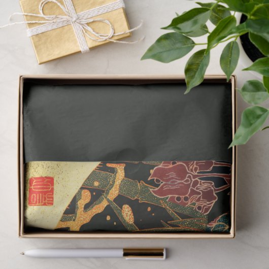 ゴールデンフェアジャンインスノーアンティーク日本のフローラ 薄葉紙 (ギフト)