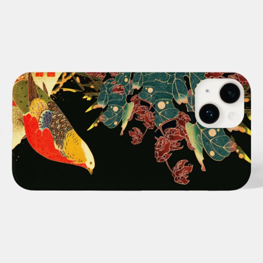 ゴールデンフェアジャンインスノーアンティーク日本のフローラ Case-Mate iPhoneケース (裏面 (横))