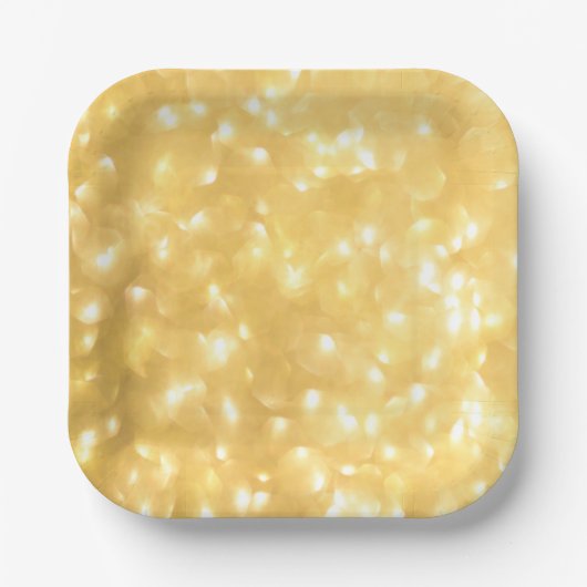 ゴールデンフェアリーライト紙プレート ペーパープレート (正面)