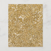 ゴールデンフェイクイエローグリッターテクスチャ&カスタム文字 チラシ (裏面)