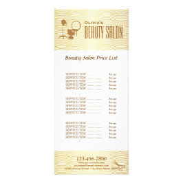 ゴールデンフェイクウェーブメイクアップ美しいサロン価格表 ラックカード