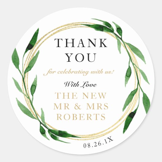 ゴールデンフェイクリースステッカー、お気に入りステッカー ラウンドシール (正面)