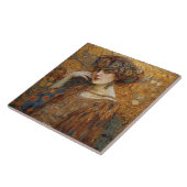 ゴールデンフェイズグスタフクリムトモザイクエドワーディアンウーマン タイル (側面)