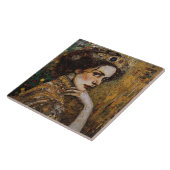 ゴールデンフェイズグスタフクリムトモザイクエドワーディアンウーマンC タイル (側面)