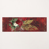 ゴールデンフェザーとバラゴシックインスパイア ヨガマット (裏面(横))