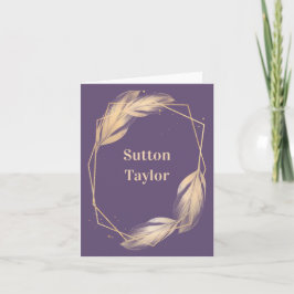 ゴールデンフェザーオンプラム ノートカード