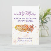 ゴールデンフェザーフォト招待状 招待状 (スタンド正面)