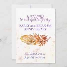 ゴールデンフェザーフォト招待状 招待状