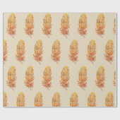 ゴールデンフェザー光沢ラッピング紙、30インチx 6フィート ラッピングペーパー (フラット)