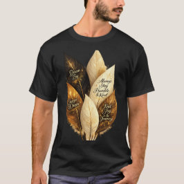 ゴールデンフェザー（金羽根）デザインTシャツ ya Tシャツ