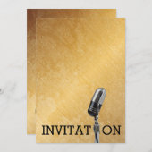 ゴールデンフェスティバル 誕生日 パーソナライズ 招待状 (正面/裏面)