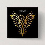 ゴールデンフェニックス、エレガンス 缶バッジ (正面)