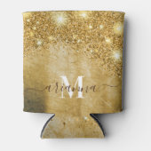 ゴールデンフォイルとグリッター 缶クーラー (正面)